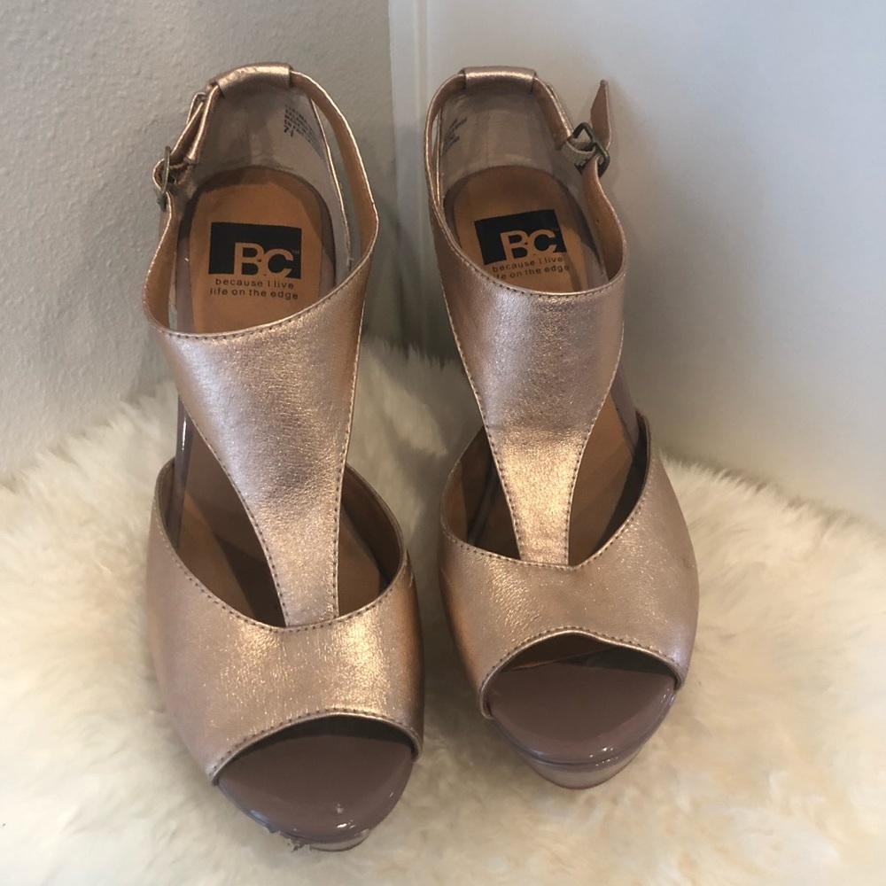 Rose Gold Wedges